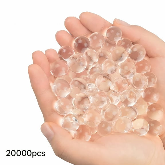 LAMIRO Premium Clear Water Gel Pearls - 20,000 Count for Elegant Centerpieces, Floating Displays & Home Decor (Non-Toxic)