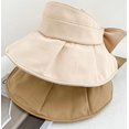 thumbnail image 4 of CoCopeaunts Sun Visor Sun Hat Beach Hat Cute Visors for Women Wide Brim Sun Protection Hat Ponytail Caps Beach Travel Golf 2023, 4 of 8