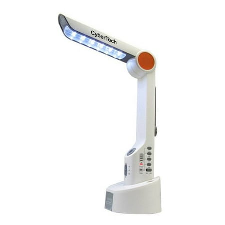 CyberTech Dynamo Solar Lamp, Hand-Crank Emergency Weather Digital Tuning Radio With Siren, LED Flashlight, Cell Phone