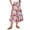 Light pink, variant on Womens Casual Elastic Waist Drawstring Midi Skirt Halloween Print Vacation Style A Line Flared Skirt With Pockets