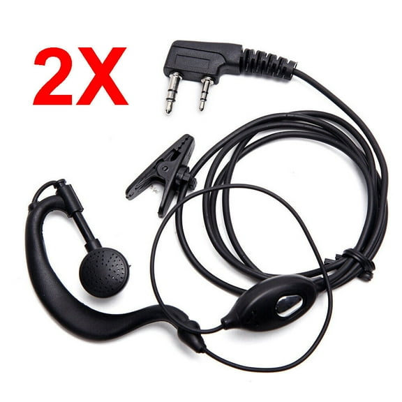 2-10PCS 2Pin Headset Earpiece Mic For Baofeng UV-5R UV-82 BF-888s Radio Walkie LS0