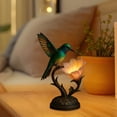thumbnail image 5 of Cute Table Lamp 3D Resin Bird Flowers Reading Lamp for Bedroom Livingroom Nightstand, Night Light for Home Decor, Birthdays Gifts for Mom Wife Girlfriend Friend, 5 of 10