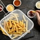 thumbnail image 3 of GOOHOCHY 1 cesta para freír papas fritas de cocina, duradera, de acero inoxidable, para papas fritas crujientes y drenaje de aceite., 3 of 8