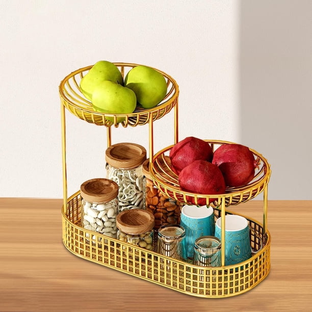 Cesta De Frutas De 3 Capas, Cesta De Pan, Rejilla Para Verduras, Para Almacenar Verduras, Cebollas