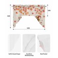 thumbnail image 5 of Orange Pumpkins Fall Swag Valances for Windows, Small Curtains Drapes, Gnomes Thanksgiving Maple Leaves Rustic Kitchen Window Curtains Over Sink Window Treatment Valance for Bedroom/Bathroom 56"x36", 5 of 5