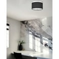 thumbnail image 2 of Dainolite 2 Light Flush Mount Polished Chrome with Black Shade, 2 of 3