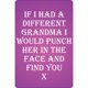thumbnail image 1 of Grindstore - Placa If I Had A Different Grandma (Morado, Blanco), 1 of 2