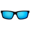 thumbnail image 2 of Islander Eyes Roatan Polarized Sunglasses for Men or Women Square-Shaped Black Frame w/ Blue Mirror Lens, 2 of 6
