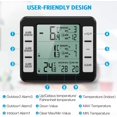 thumbnail image 4 of Indoor Thermometer, AMIR Wireless Fridge Thermometer Temperature Gauge for Refrigerator Fridge Freezer Bedroom Living Room Greenhouse Black, 4 of 11