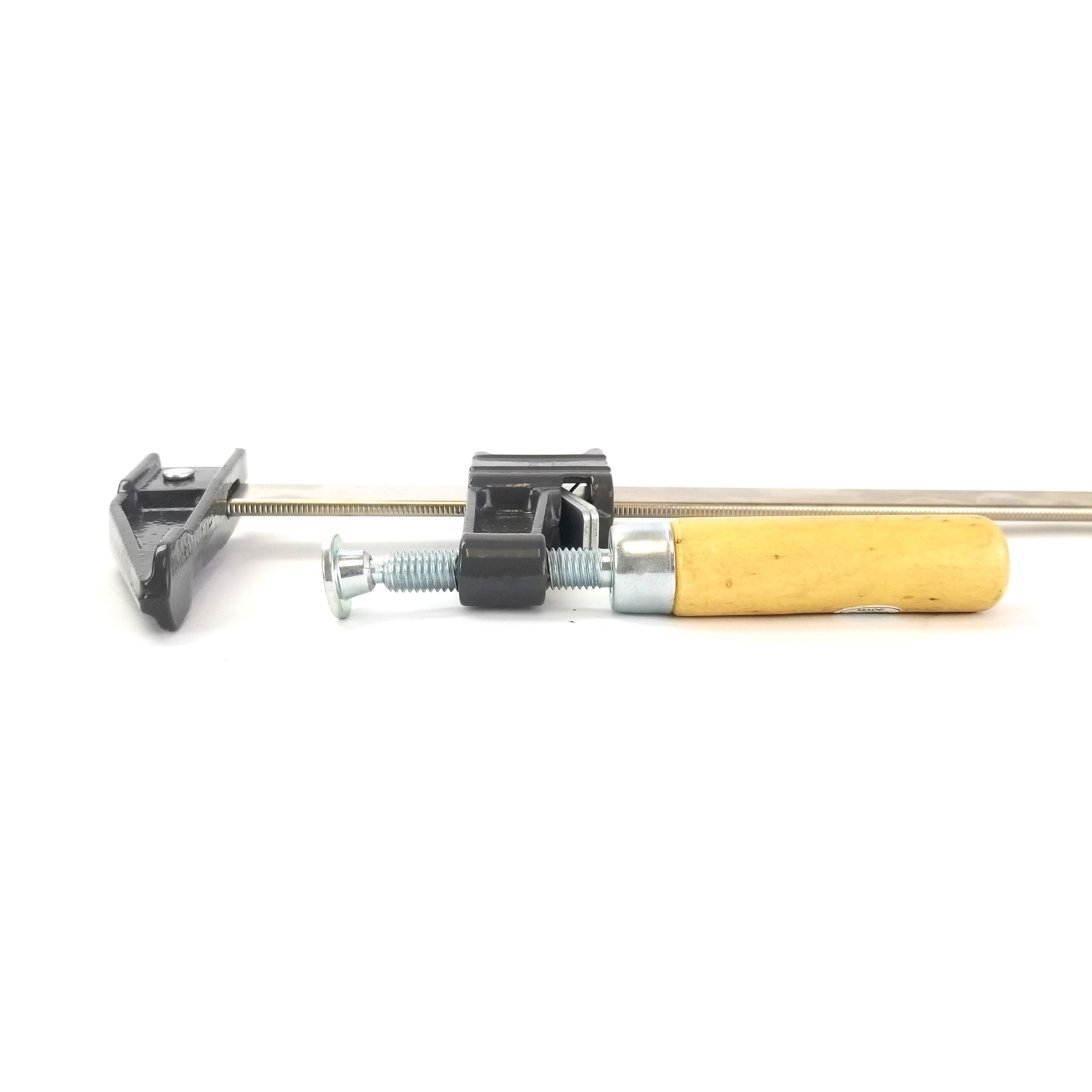 Set of 8 - 12" Steel Bar Clamp with Metal Ratcheting System and Quick Release Suitable for a Wide Range of Woodworking and Metalworking