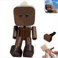 thumbnail image 2 of Figura de Hombre de Madera Tembloroso, Muñeco de Madera con Pies Temblorosos, Adorno para Salpicadero de Coche con Función de Aromaterapia A, 2 of 5