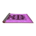 thumbnail image 2 of Ahgly Company Indoor Square Oriental Purple Industrial Area Rugs, 5' Square, 2 of 4