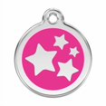 thumbnail image 2 of K9 Palace RedDingo Enamel pet id tag, Medium, Stars, Hot Pink, 2 of 4