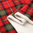 thumbnail image 7 of Xuniizn Christmas Blanket Plaid Christmas Throw Blanket - 55x39" Red Green Soft Flannel & Sherpa Blanket for Couch, Bed, Winter, Christmas Decorations for Home, 7 of 7