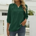thumbnail image 2 of Blusa con cuello alto y estampado floral para mujer - Poliéster, corte holgado - Casual de primavera/verano - S-XXL, 2 of 5