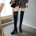 thumbnail image 6 of Xiaoxatg European High Heel Hollow Out Over-The-Knee Boots for Women - Stylish and Footwear for Fashion-Forward Ladies 9 Blue, 6 of 7