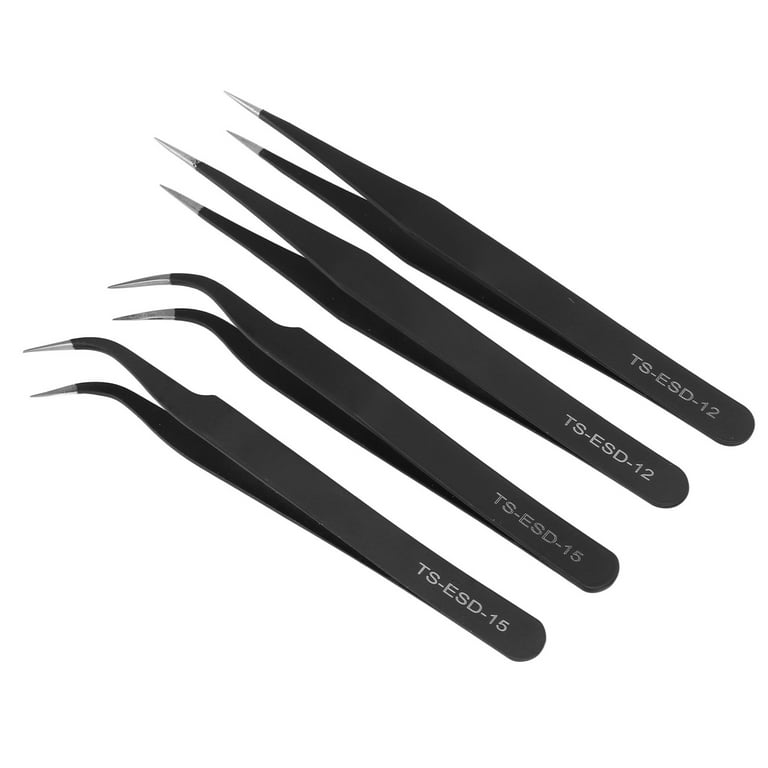 Crafting Tweezers, Straight Accurate Tweezers High Strength Sloping Tip  Design 4 Pcs Stainless Steel For Accurate Electronic For Sewing Tools 