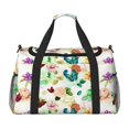 thumbnail image 1 of Fotbe Floral Vintage Bolsa de Viaje con Estampado, Bolsa de Fin de Semana para Mujer con Compartimento para Zapatos, Bolsa de Gimnasio con Bolsillo Húmedo, 1 of 7