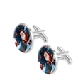 thumbnail image 2 of Santa Claus Elegant Stainless Steel Men's Cufflinks for Business Attire, Weddings, and Special Occasions, 2 of 6