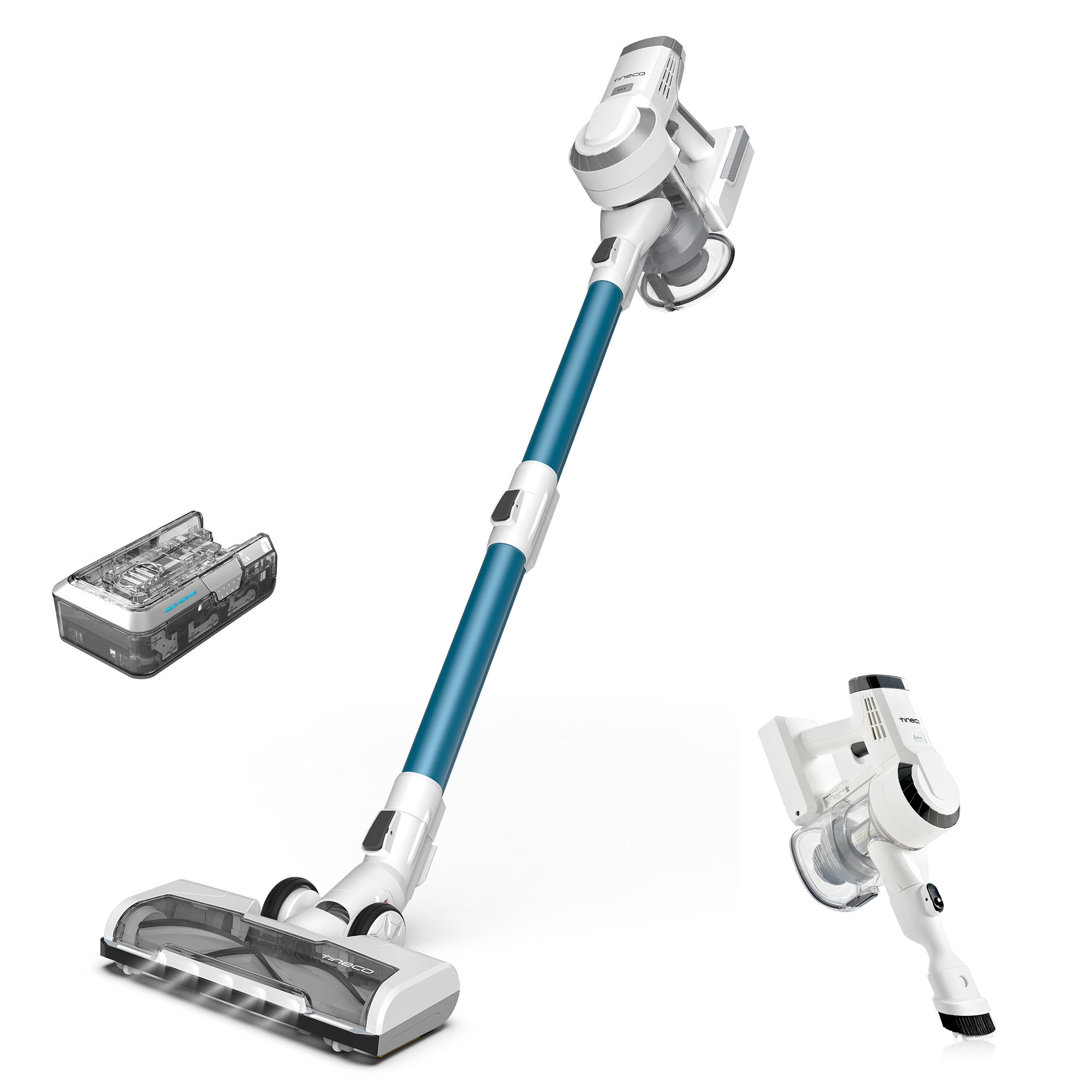 Tineco C2 Cordless Stick Vacuum Custom Series, Blue with Extra