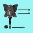 thumbnail image 2 of Renovators Supply Brass Door Knockers for Front Door 7" Flower Fairy Chrome Plated Brass Door Knocker w/Screws, 2 of 9
