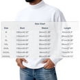 thumbnail image 3 of LODIENY Big and Tall (M-5XL) Mock Neck Undershirt for Men Long Sleeve Knit Thermal Base Layer Tops Relaxed Fit Basic Fall Winter Clothing White M, 3 of 7