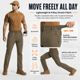 thumbnail image 3 of MASKERT Mens Hiking Pants Lightweight Cargo Pants Quick Dry Water Resistant Stretchy Straight Leg Travel Pant, 3 of 8