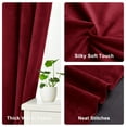 thumbnail image 6 of XWZO 84 inch Christmas Velvet Curtains - Rod Pocket Blackout Drapes for Bedroom/Living Room, 52W x 84L, Set of 2, Red, 6 of 9