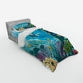 thumbnail image 2 of Ambesonne Fish Bedding Set 3 Pcs, Underwater Scenery, Twin, Multicolor, 2 of 2