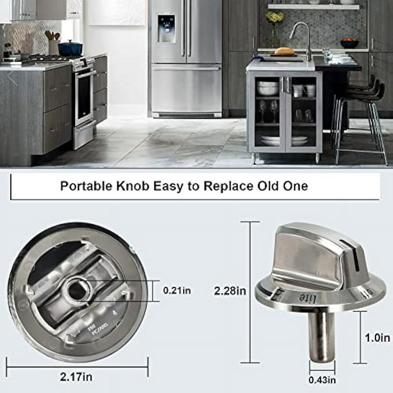 1 Pack 5304525746 Cooktop Knobs Gas Stove Knobs, Compatible with 