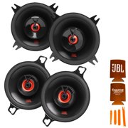 Angle View: JBL 1 Pair of CLUB-422FAM 4" Coax Speakers and 1 Pair of CLUB-322FAM 3.5" Coax Speakers