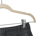 thumbnail image 2 of 10 Pack Hangers With Clips - Ivory Velvet Hangers - Hangers - Pants Hangers - Slim Slip, 2 of 4