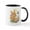 White/Black Inside, variant on CafePress - Cute Easter Bunny With Flowers And Eggs Mugs - 11 oz Ceramic Mug - Novelty Coffee Tea Cup