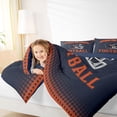 thumbnail image 4 of jejeloiu Rugby Ball Sport Full Size Comforter Sets,Deepblue Football Helmet Bedding Sets For Boys Teens Reversible 3-Piece, 4 of 8