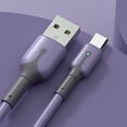 thumbnail image 1 of WIFKLSIIPG Micro USB Liquid Silicone Smartphone Charging Data Cable 5A Breathing Light Smart Fast Charging Cable 1m, 1 of 2
