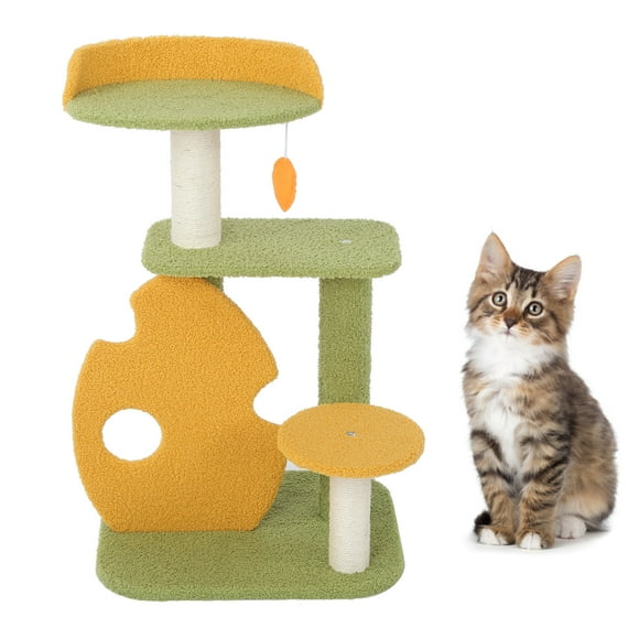 Rain Forest Cat Climbing Frame, Exercise Multifunctional Cat Scratching Posts Attractive For Cats