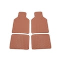thumbnail image 1 of Becaristey 4PCS Car Floor Mats Leather Universal Automotive Liner Foot Pad Carpet Brown, 1 of 6