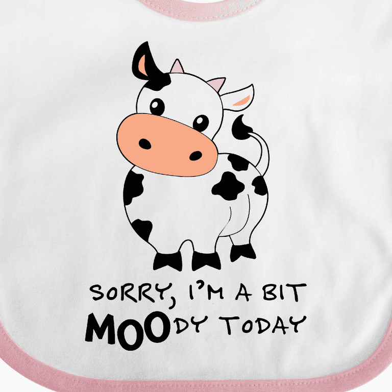 Inktastic Sorry, I'm a Bit Moody Today Cute Cow Pun Boys or