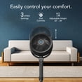 thumbnail image 3 of Vornado 683 Medium Pedestal Whole Room Air Circulator Fan, 3 Speed Control, Adjustable Standing Height, 32 to 38 Inches, Black, 3 of 6
