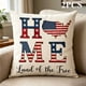 thumbnail image 1 of Funda de almohada decorativa de lino para el Día de la Independencia de EE. UU. | Funda de cojín patriótica con diseño de bandera | Decoración para el hogar: sofá, sillón, cama, sala de estar., 1 of 8