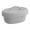 White, variant on Round Cotton Rope Storage Basket with Lid Woven Baskets Soft Small Decorative Boxes Organizer Bins for Home Bathroom Decor and Organizing Khaki