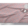 thumbnail image 2 of Soimoi Pink Cotton Duck Fabric Square & Triangle Geometric Print Fabric by the Yard 56 Inch Wide, 2 of 3