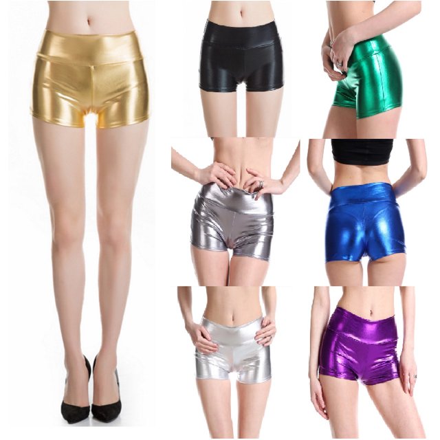 Pantalones cortos para mujer, trajes de actuación en el escenario de discotecas de colores sólidos europeos y americanos