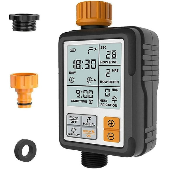 Water Timer Digital Programmable Garden Faucet Automatic Hose Faucet Sprinkler Timer Irrigation Sprinkler System Controller