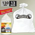 thumbnail image 3 of 130-Pack 13 Gallon Heavy-Duty Garbage Bags – Expandable, Leak-Resistant, Odor-Proof Trash Bags for Home & Outdoor, 3 of 7