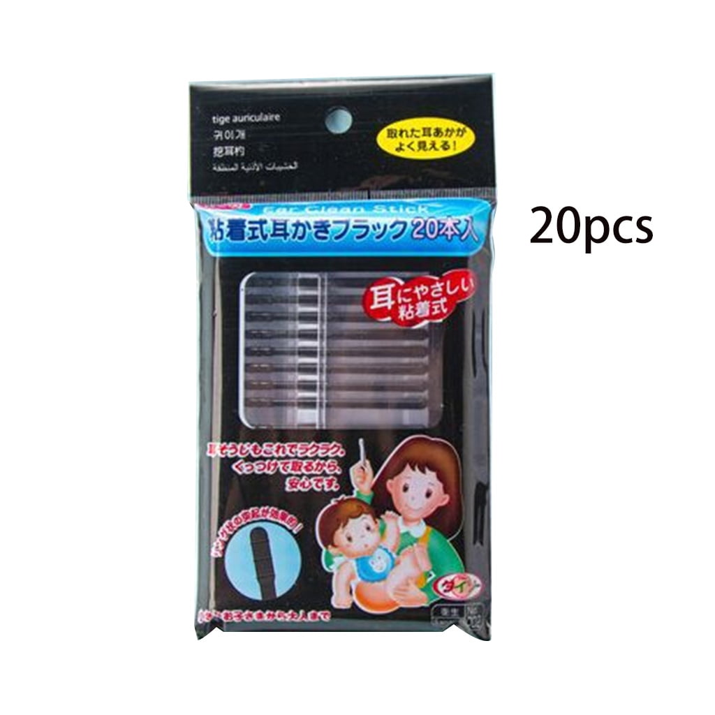 pcs Pack Disposable Sticky Ear Swabs Pick Spiral Tips Wax Removal Remover Tool Kit Nasal Cleaner Stick Portable Walmart Com Walmart Com