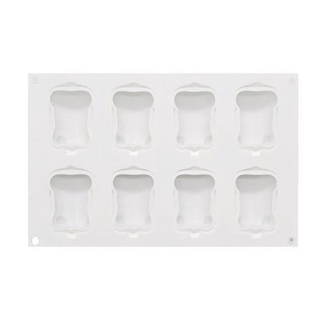 Molde de Silicona Wosthever para Pasteles Fiesta Dulces Repostería Pudín de Chocolate 8 Cavidades