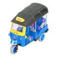 thumbnail image 4 of Triciclo tailandés de tracción trasera, simulación de aleación, tuk tuk, modelo de coche, juguete para niños, vehículo azul, 4 of 14