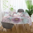 thumbnail image 4 of Qxltty Cute Unicorn Square Tablecloth 54×54in Thick Wrinkle Resistant Heat Proof Durable Table Cover for Dining Table, 4 of 9