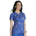 thumbnail image 4 of Tooniforms Scrubs Top For Women V-Neck TF671, 4 of 6
